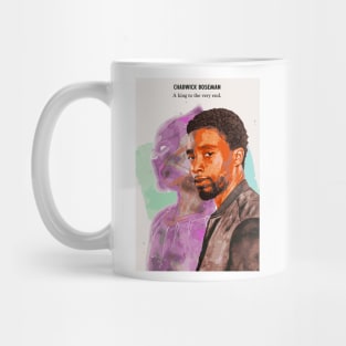 Tribute to Chadwick Boseman Poster (Matte), A King to the Very End. Rest in Peace Mug